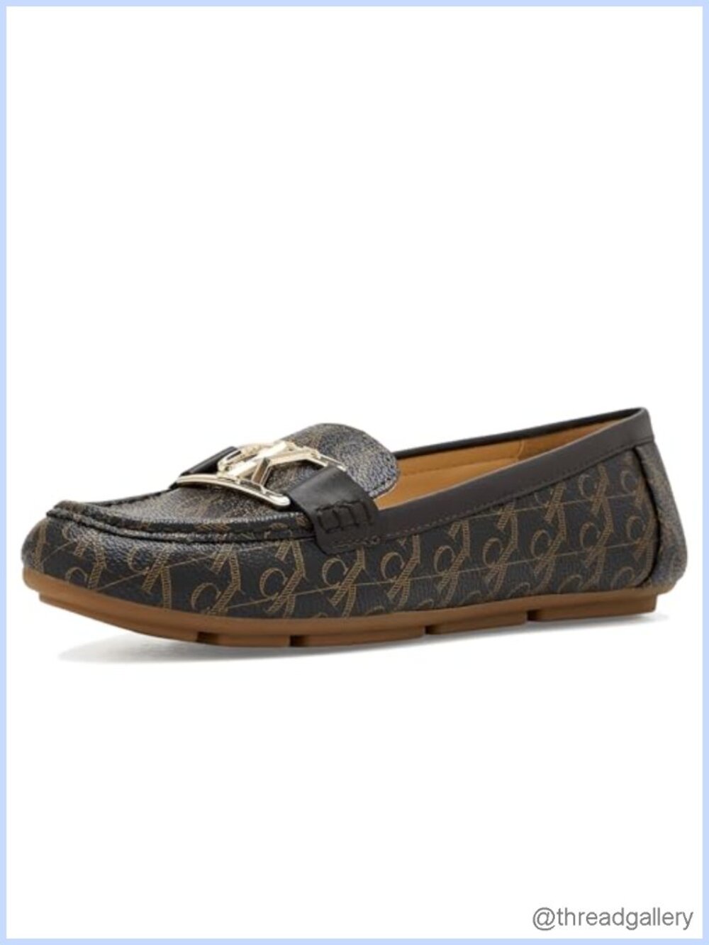 Slip-On Loafers Faux Leather Rubber Sole Casual Shoes Women